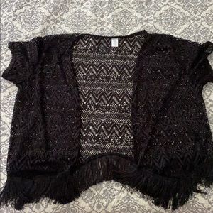 Crochet short kimono